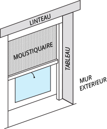 Moustiquaire enroulable fenêtre 100x160cm anthra.